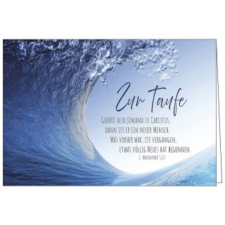 Faltkarte - Zur Taufe