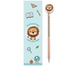 Bleistift und Lesezeichen-Set - Löwe