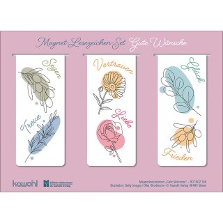 Magnetlesezeichen-Set - Gute Wünsche