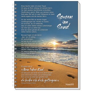 Memo Block - Spuren im Sand - A5