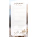 Küchen-Notizblock - Befiehl deine Werke