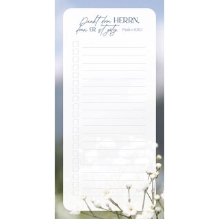 Küchen-Notizblock - Dankt dem Herrn