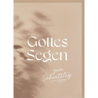 Faltkarte - Segen zum Geburtstag