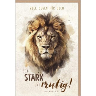 Faltkarte - Sei Stark