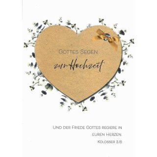 Postkarte - Gottes Segen zur Hochzeit