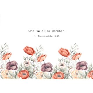 Postkarte - Seid in allem dankbar