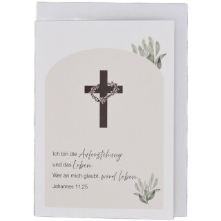 Faltkarte - Ich bin die Auferstehung