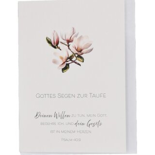 Faltkarte - Gottes Segen zur Taufe