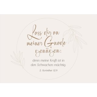 Postkarte - Gnade genügen