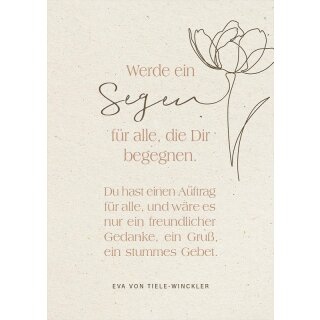 Postkarte - Werde ein Segen