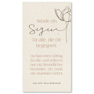 Metallschild - Werde ein Segen