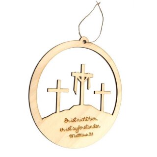 Fensterbild - Er ist nicht hier, ...