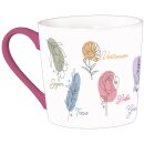 Tasse - Gute Wünsche: Freude, Glück, Dankbarkeit