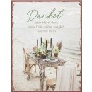 Metallschild groß - Danket dem Herrn