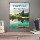 Metallschild groß - Ihm sei Ehre in Ewigkeit