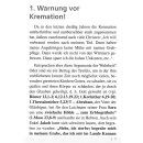 Warnung vor Kremation!