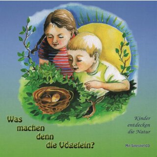 Kinder schauen sich ein Nest an