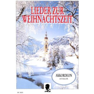 Notenbuch Lieder zur Weihnachtzeit Akkordeon mit II. Stimme