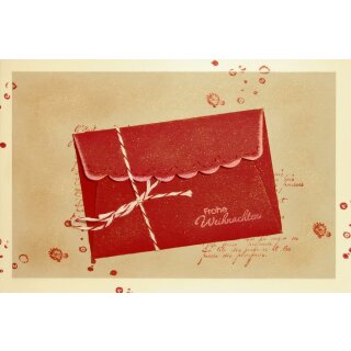 Doppelkarte zu Weihnachten - Frohe Weihnachten