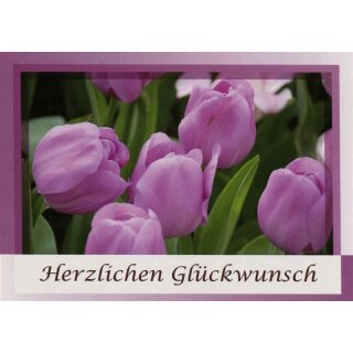 Faltkarte zum Geburtstag - Herzlichen Glückwunsch