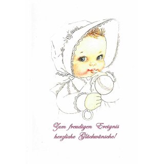 Faltkarte zum freudigen Ereignis