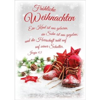 Postkarte - Rote Schuhe