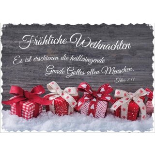 Postkarte - Die Gande Gottes ist erschienen