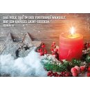 Postkarte - Rote Kerze