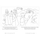 Einige Seiten des Malbuches Das Christkind bekommt Besuch!