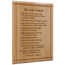 Wandbild ohne Motiv - Die zehn Gebote