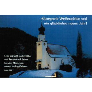 Postkarte - Ehre sei Gott in der Höhe