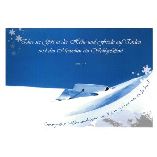 Postkarte - Ehre sei Gott in der Höhe