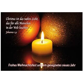 Postkarte - Christus, das wahre Licht!