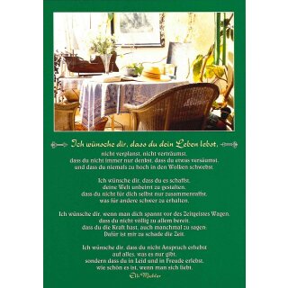 Postkarte - Ich wünsche Dir, ...