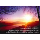 Postkarte - Gottes Herrlichkeit im Himmel