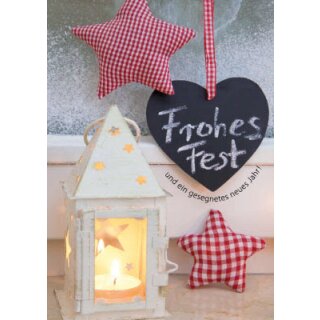 Postkarte - Laterne und Herz