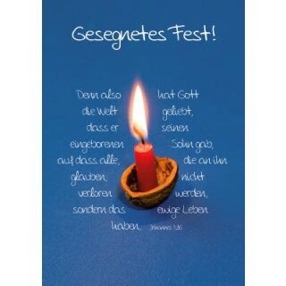 Postkarte - Gesegnetes Fest!