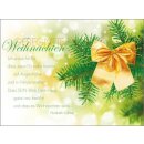 Postkarte - Goldene Schleife