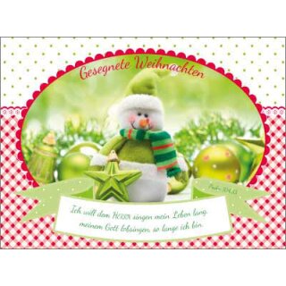 Postkarte - Schneemann