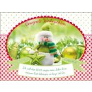 Postkarte - Schneemann
