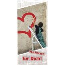 Magnetlesezeichen mit Herzmotiv