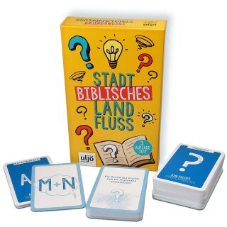 Kartenspiel - Biblisches Stadt, Land, Fluss