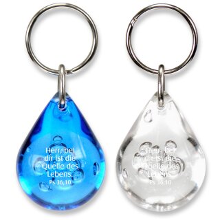 Schlüsselanhänger - Tropfen in zwei Ausführungen