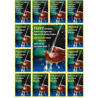 Aufkleber Grußkarten - Komm und segne uns