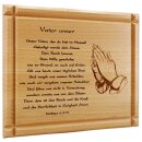 Wandbild mit Motiv - Vater unser