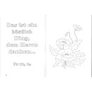 Mohnblume mit dem Vers aus Psalm 92 2a