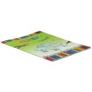 Malheft von der Seite