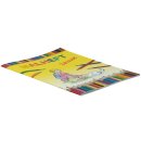 Das Malheft von der Seite