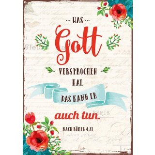 Postkarte Was Gott versprochen hat