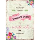 Postkarte Was ihr bitten werdet